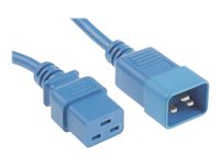 Uniformatic - Rallonge de câble d'alimentation - IEC 60320 C19 pour IEC 60320 C20 - 1 m - bleu 46161