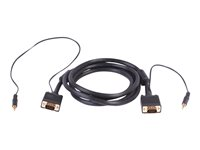 Uniformatic - Câble VGA / audio - HD-15 (VGA), mini-phone stereo 3.5 mm (M) pour HD-15 (VGA), mini-phone stereo 3.5 mm (M) - 20 m - moulé, vis moletées 12098
