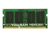 Kingston ValueRAM - DDR3 - 8 Go - SO DIMM 204 broches - 1600 MHz / PC3-12800 - CL11 - 1.5 V - mémoire sans tampon - NON ECC KVR16S11/8