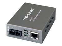 TP-LINK MC110CS - Convertisseur de média à fibre optique - Ethernet, Fast Ethernet - 10Base-T, 100Base-FX, 100Base-TX - RJ-45 / mode unique SC - jusqu'à 20 km - 1310 nm MC110CS
