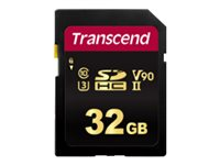 Transcend 700S - Carte mémoire flash - 32 Go - Video Class V90 / UHS-II U3 / Class10 - SDHC UHS-II TS32GSDC700S