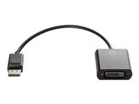 HP DisplayPort to DVI-D Adapter - Adaptateur DisplayPort - liaison simple - DisplayPort (M) pour DVI-D (F) - 19 cm - verrouillé FH973AA