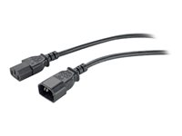 APC - Câble d'alimentation - power IEC 60320 C13 pour IEC 60320 C14 - 2.4 m - noir - pour P/N: SCL500RMI1UC, SCL500RMI1UNC, SMTL750RMI2UC, SRT1500RMXLI, SRT1500XLI, SRT2200XLI-KR AP9870