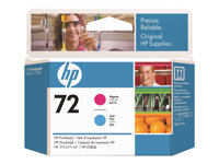 HP 72 - Cyan, magenta - tête d'impression - pour DesignJet T1100, T1100ps, T1200, T1200ps, T1300, T610, T620, T770, T790 C9383A