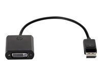 HP DisplayPort to DVI Adapter - Adaptateur DisplayPort - DisplayPort (M) pour DVI-D (F) - noir - pour Portable 14 G2, 14u G4, 15 G2, 15u G2, 15u G3, 15u G4, 17 G3; ProBook 64X G4, 650 G5 F7W96AA