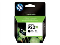 HP 920XL - À rendement élevé - noir - original - cartouche d'encre - pour Officejet 6500, 6500 E709a, 6500 E709c, 6500A, 6500A E710a, 7500A CD975AE#BGX