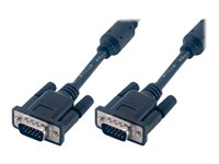 MCL Samar - Câble VGA - HD-15 (VGA) (M) pour HD-15 (VGA) (M) - 50 m - vis moletées - noir MC340B/15P-50M