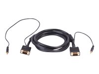 Uniformatic - Câble VGA / audio - HD-15 (VGA), mini-phone stereo 3.5 mm (M) pour HD-15 (VGA), mini-phone stereo 3.5 mm (M) - 3 m - moulé 12093