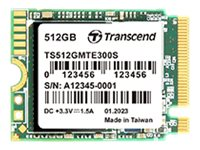 Transcend MTE300S - SSD - 512 Go - interne - M.2 2230 - PCIe 3.0 x4 (NVMe) TS512GMTE300S